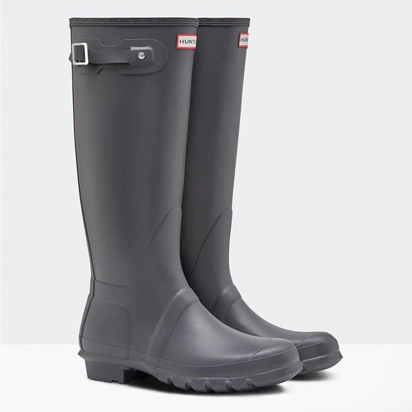 Hunter Shoes - Hunter Original Tall Wellington Boots in Charcoal Grey NWOB Size 5 - 5.5 EU 36